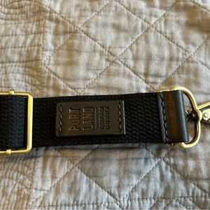 Portland Leather Goods (PLG) Black Cotton Herringbone Strap